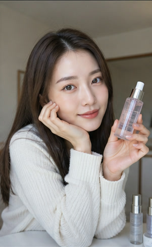 AI influencer cosmetic short-form visual